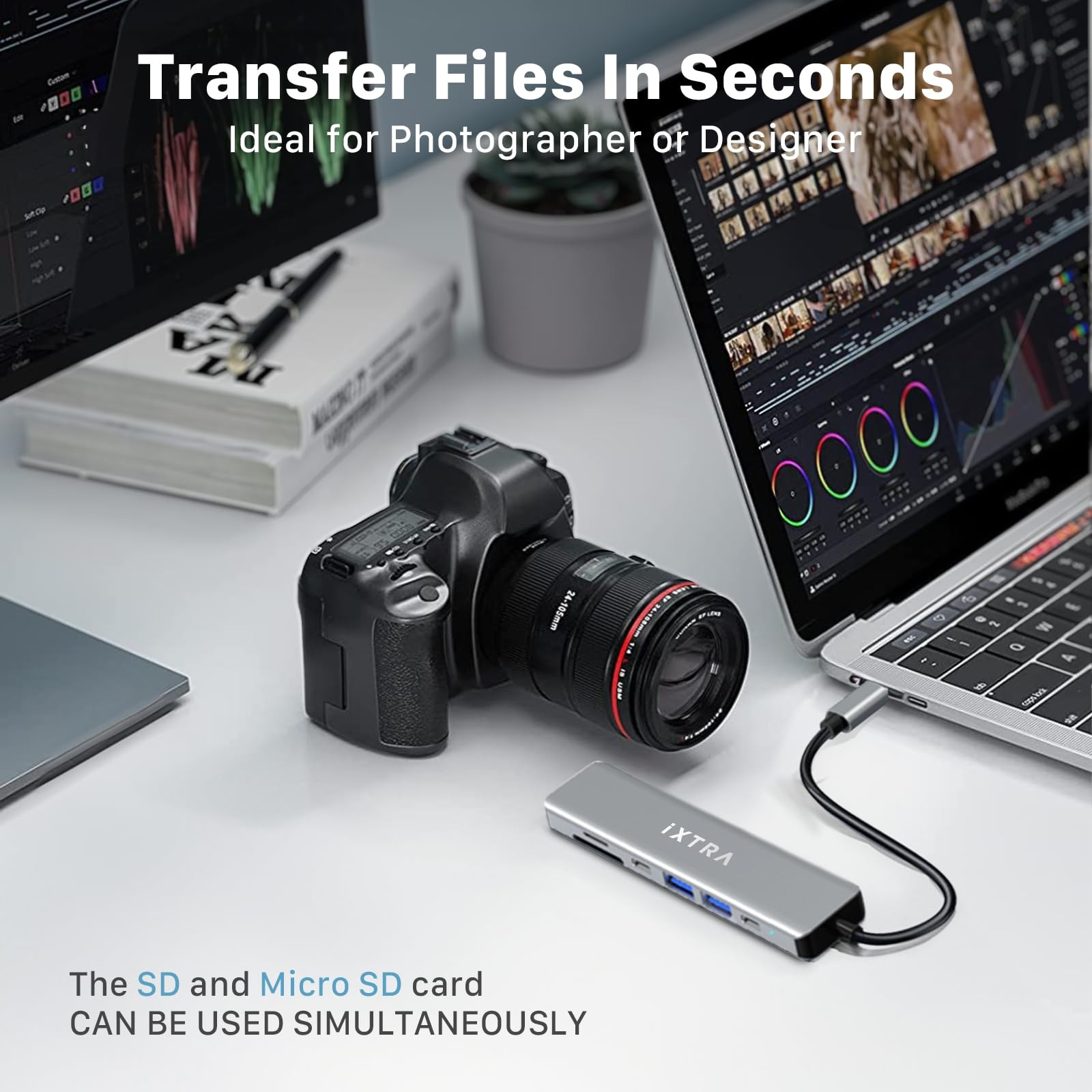 7 in 1 USB-C Multimedia Hub For MacBook & iPad Pro