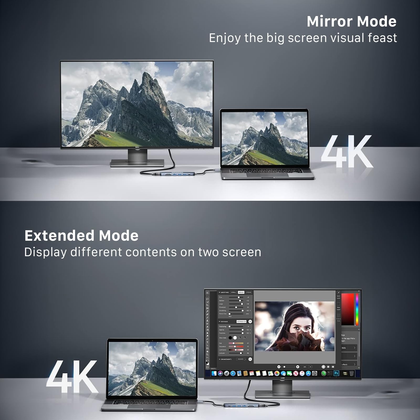 7 in 1 USB-C Multimedia Hub For MacBook & iPad Pro
