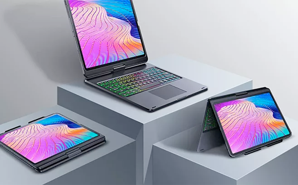 iPad Pro 3rd 4th 5th 6th Gen 12.9' Keyboard Case for with 360 Screen Rotate