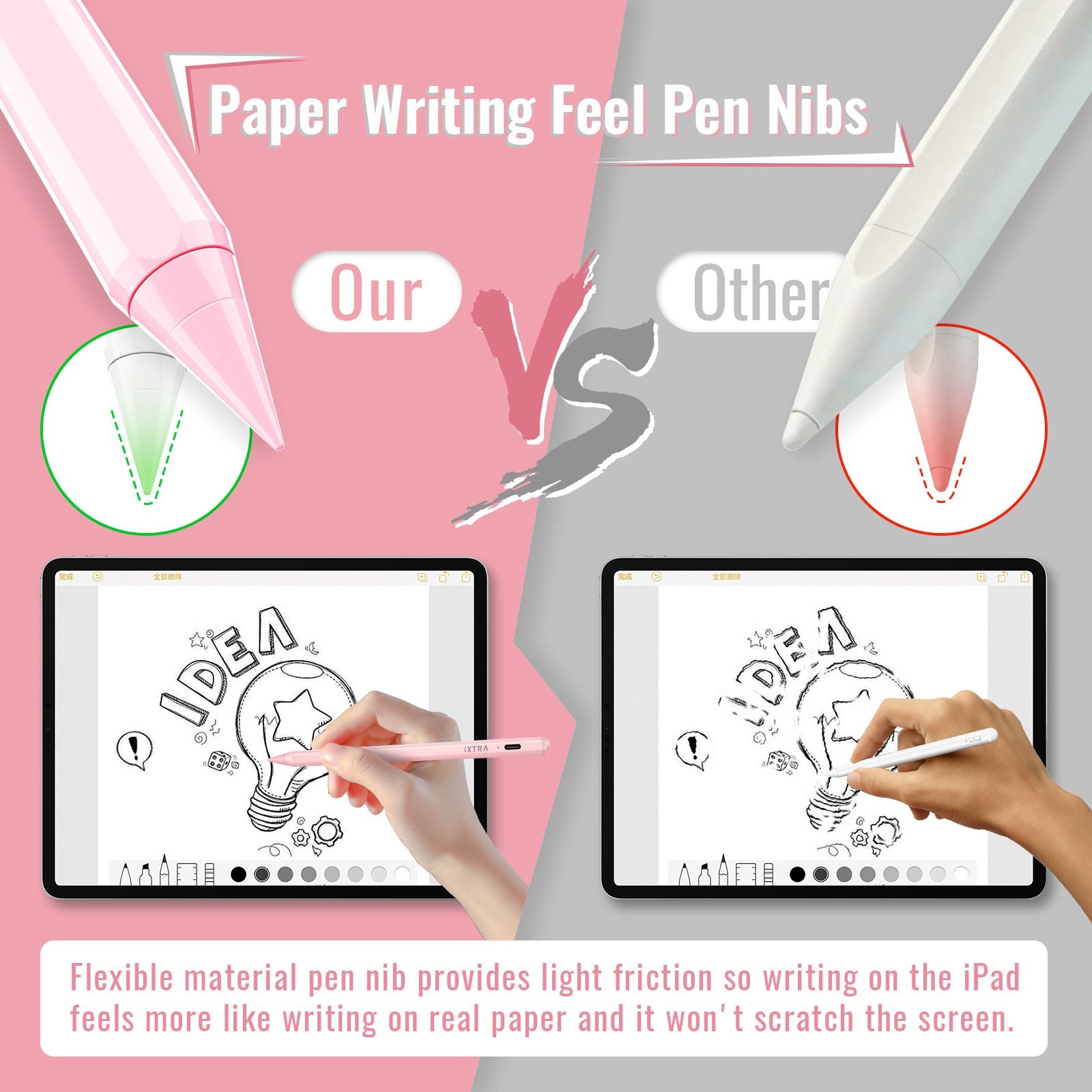 Capacitive Stylus Pen for iPad with Palm Rejection
