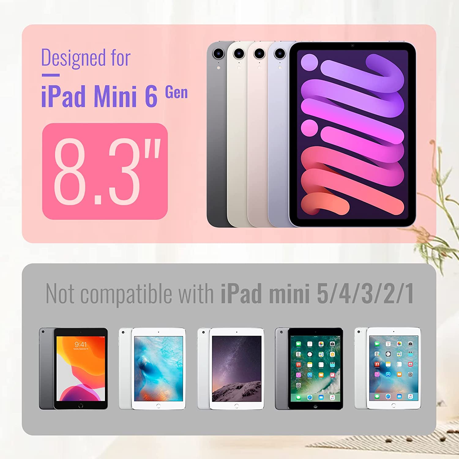 iPad Keyboard Case for iPad mini 6th Gen 8.3