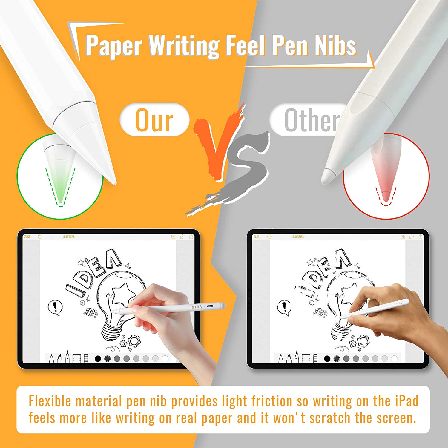 Capacitive Stylus Pen for iPad with Palm Rejection