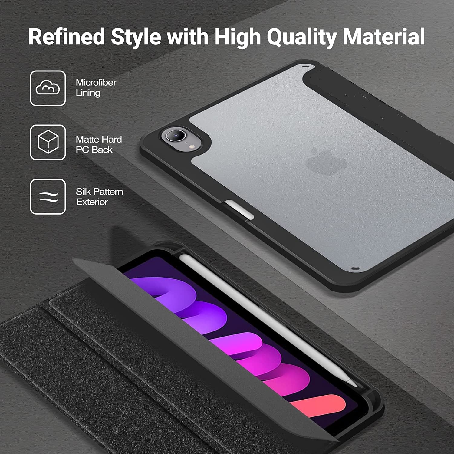2021 iPad Mini 8.3'' Smart Folio Cover Case
