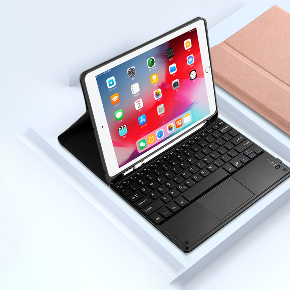 For iPad 7th 8th 9th Gen 10.2 10.5" Bluetooth Keyboard Case with Touchpad