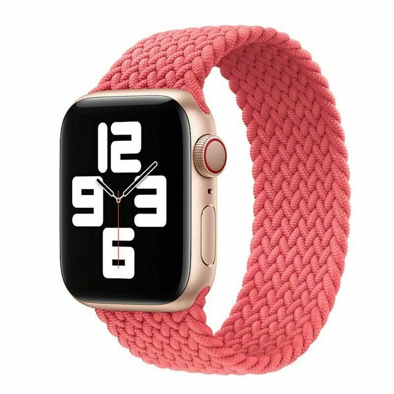 Braided Solo Loop Strap For Apple Watch Band Elastic Bracelet