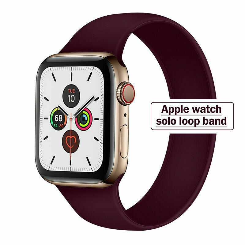 Solo Loop for Apple Watch Band 38 40 41 42 44 45mm Elastic Belt Silicone Bracelet