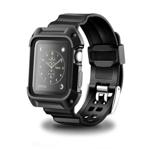 Shockproof Full-Body Apple Watch Case with Band