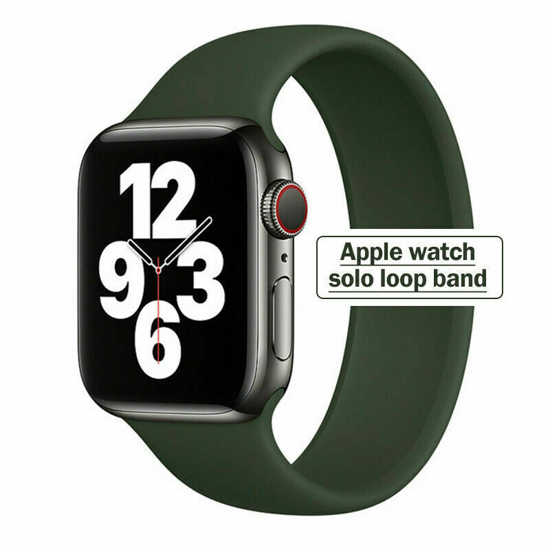 Solo Loop for Apple Watch Band 38 40 41 42 44 45mm Elastic Belt Silicone Bracelet